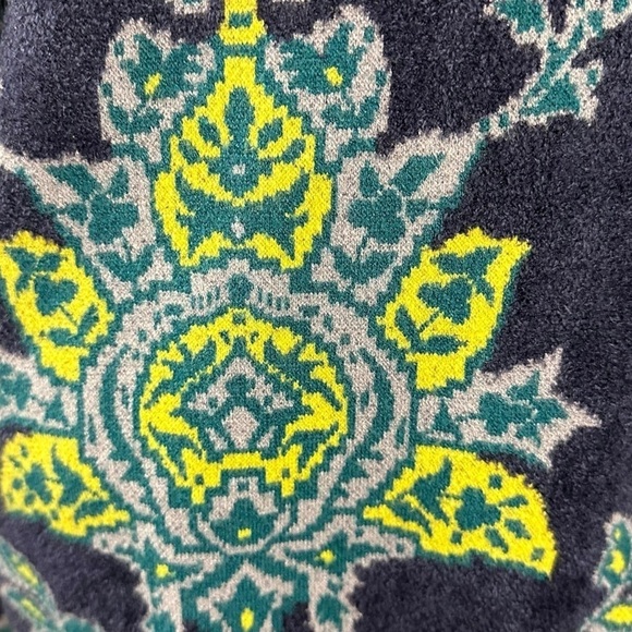 Anthropologie Moth Retro 70s Artsy Chenille Sweater Jacket Size Small Whimsical - Picture 9 of 13